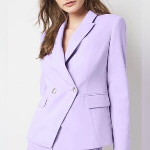 WHBM Lavender Double-Breasted Women's Blazer SIZE 10